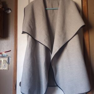 Gray Women's Open Front Jacket